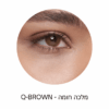 עדשות מגע צבעוניות חודשיות - בצבע מלכה חומה - Q-Brown monthly 2pck